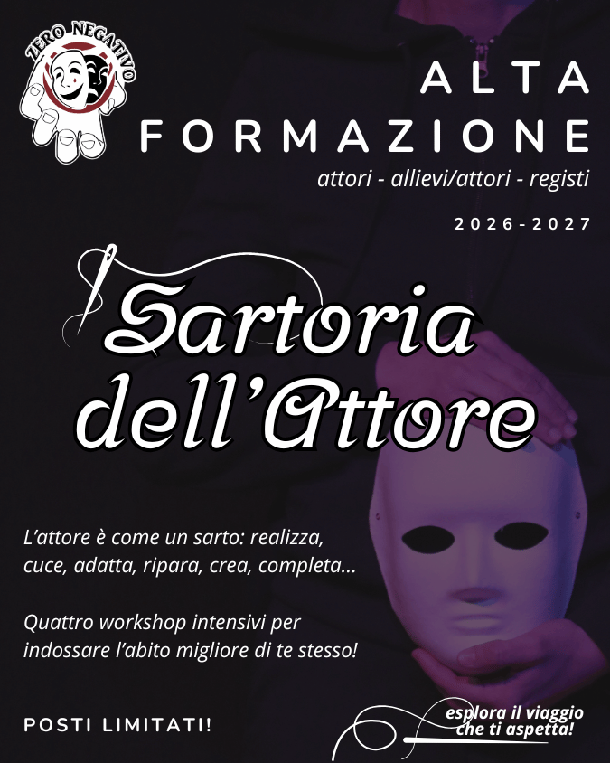 SARTORIA DELL'ATTORE TEATRO ZERO NEGATIVO
